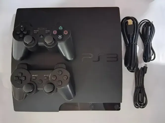 Playstation 3 PS3 Slim 160GB Desbloqueado Hen 2 Controles Cx14