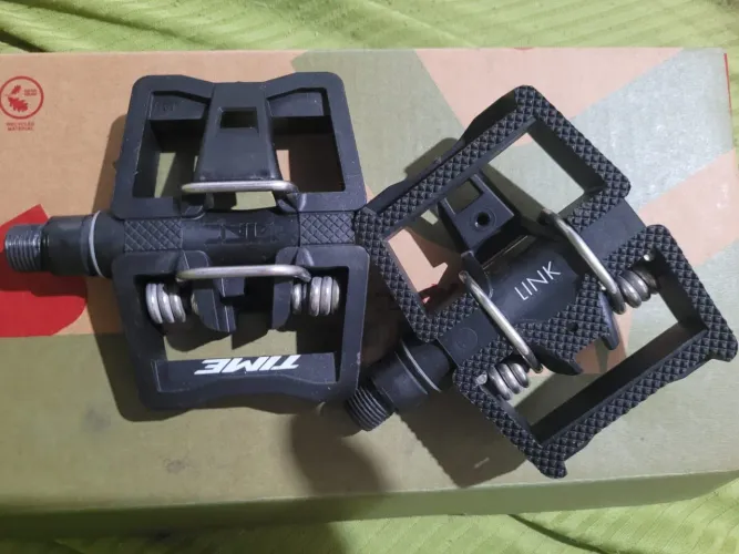 Pedal Clip Mtb Time Link Urban Pataforma Reta Atac Preto B1