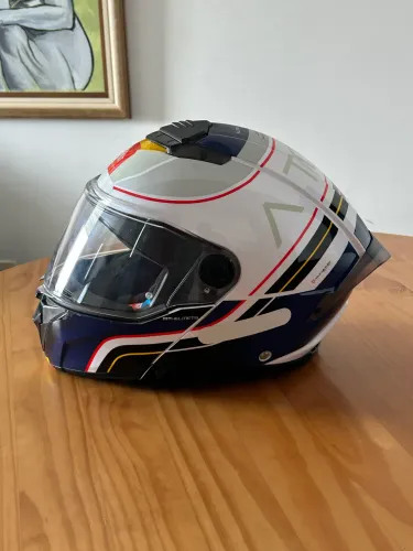 Capacete articulado MT Atom 2 com viseira solar TAM 64