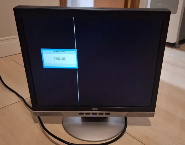 Monitor de escritório AOC quadrado