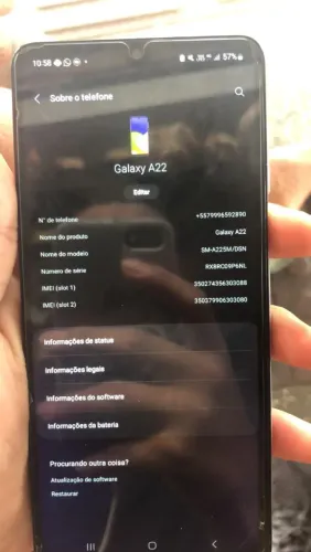 Vende Samsung Galaxy a22 