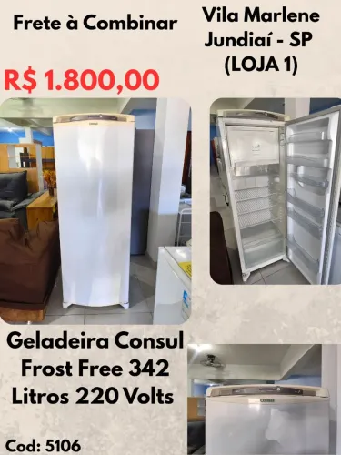 Geladeira Consul Frost Free 342 Litros 220 Volts 