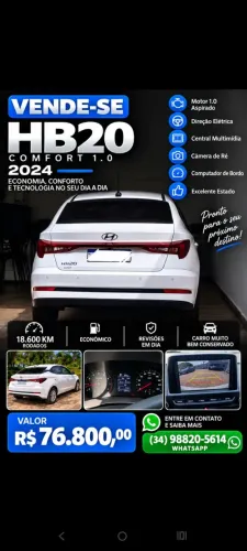 Hyundai HB20S Comfort 1.0 Flex 12V Mec. 2024