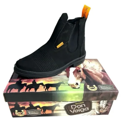 Bota Don Veiga costurado couro reforcado