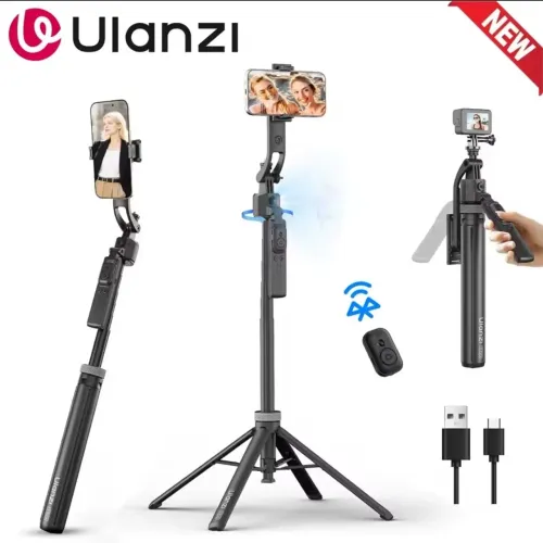 Ulanzi TT23 Tripé para Celular com Rastreamento Facial 360 AI Bastão Selfie Bluetooth