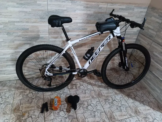 Bicicleta aro 29 Deeper 1x9 Shimano alívio, queadro 19' freio hidráulico Absolut, NF