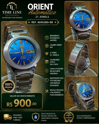 Relógio orient Automático 21 jewels vintage