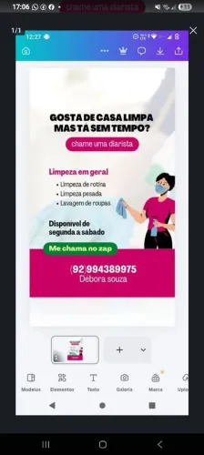 Faxineira ,babá,folguista