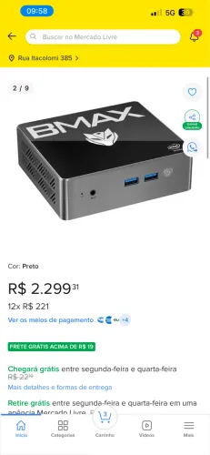 Computador BMAX em perfeito estado