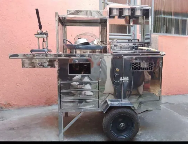 Carrinho ambulante para lanches 5x1