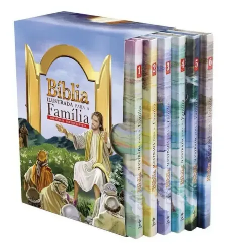 BÍBLIA ILUSTRADA PARA A FAMÍLIA 6 VOLUMES (histórias inesquecíveis)
