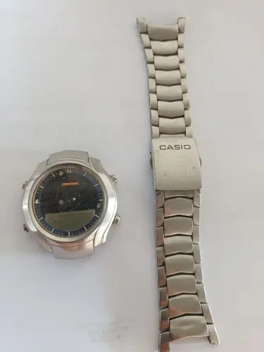 Caixa e pulseira de aço, e circuito, Bom 
