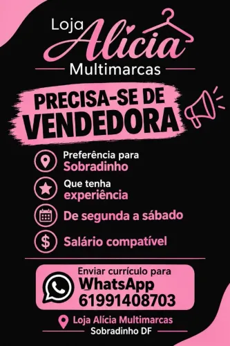 Alicia Multimarcas está contratando
