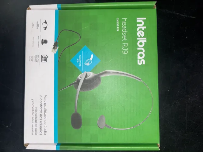 HEADSET INTELBRAS CHS 55 RJ9 - NOVO