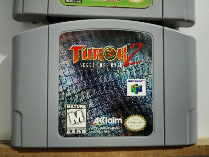 Cartucho Turok 2 Sedes of Evil do Nintendo 64 - Original