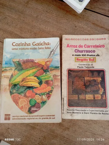 ?Lote Com 2 Livros Culinária Gaúcha E Região Sul Antigos (SENAC / Ediouro)