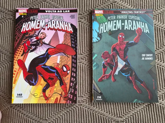HQs Quadrinhos Marvel Homem-Aranha: Peter Parker Especial vols. 1 e 2