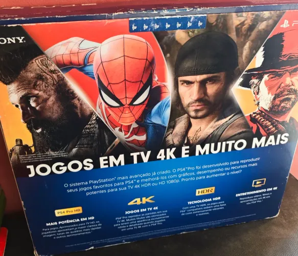 Ps4 PRO+2 controle+jogos,na caixa