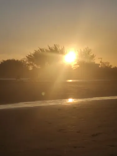Paraíso de terreno pé na areia