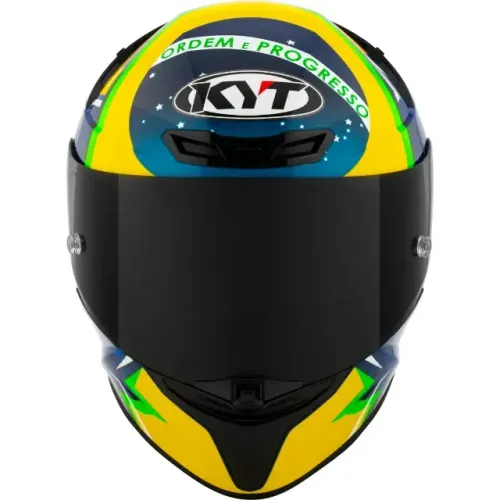 Capacete KYT TT Revo Diogo Moreira - Azul/Amarelo
