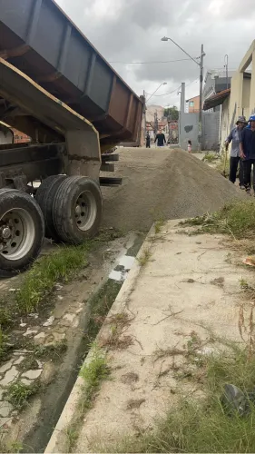 Carradas de pó de pedra 