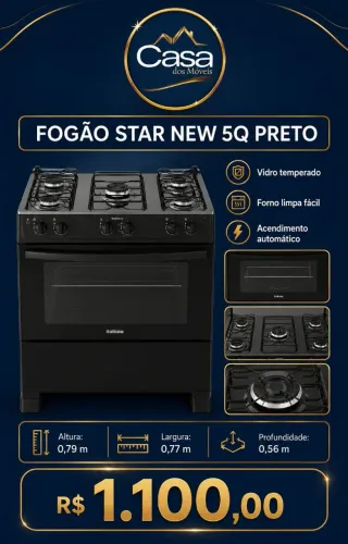 Fogão 5BC Star new