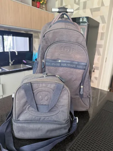 Mochila e lancheira Paul Frank