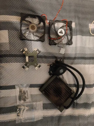 Water Cooler Cooler Master MasterLiquid Lite 120 - COM DEFEITO / RETIRADA DE PEÇAS + Fans 