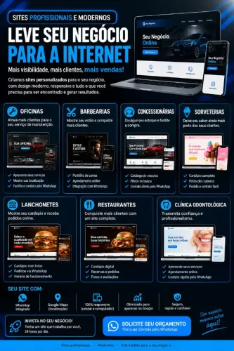 FAÇO SITES PARA SEU COMÉRCIO