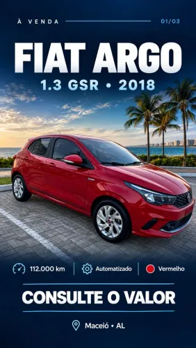 Fiat Argo Drive GSR 1.3 8V Flex 2018