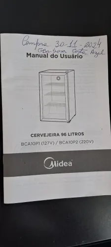 Cervejeira Midea Flex 96L Frost Free 110v (Único Dono - Estado de Nova)