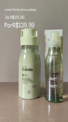kit flor de pêra e melissa natura 