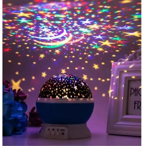 Luminária Projetor Estrela 360º Galaxy Abajur Star Master