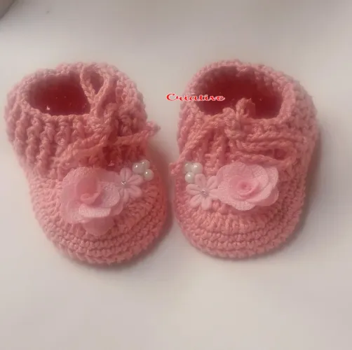 Sapatinhos bebê crochê 
