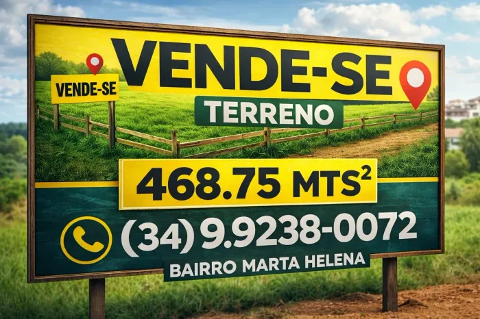 Venda do terreno