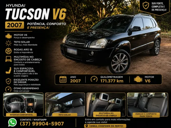 Hyundai Tucson 2.7 MPFI 24V 175cv Aut. 2007