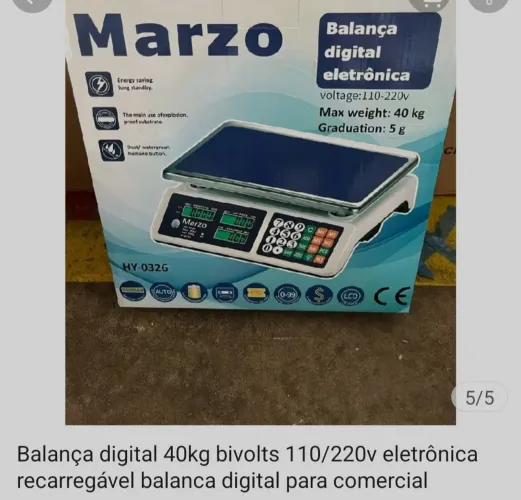 Balança balcão 40ks