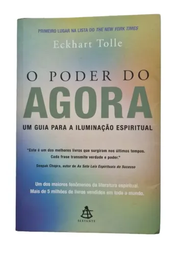 DIS EMI NOVO Livro " O Poder do Agora: Um Guia para a Iluminação Espiritual " Eckhart Toll