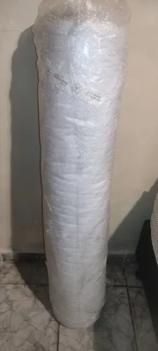 TECIDO 100% POLIÉSTER, EM ROLO TUBULAR. NUNCA USADO