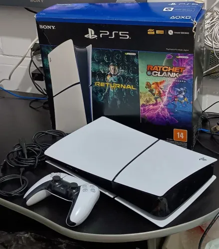 PS5 Slim 1TB Digital ORIGINAL Entrego Anápolis Goiânia Troco Até 12X