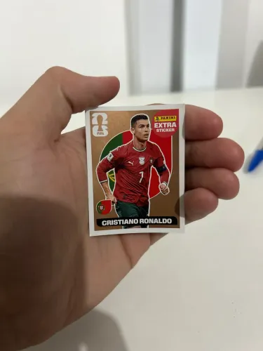 Figurinha EXTRA STICKER CRISTIANO RONALDO BRONZE