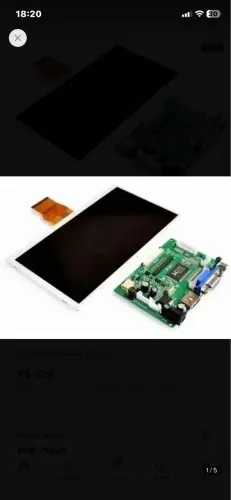 Tela Display 7p 1024x600 hdmi