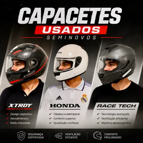 Capacetes de moto originais
