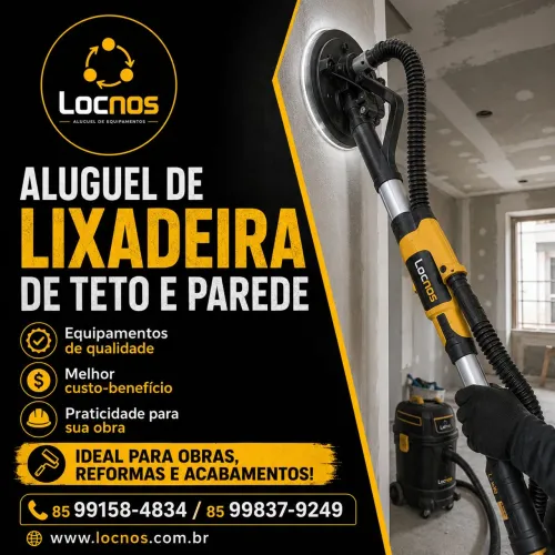 Aluguel de lixadeira de teto e parede