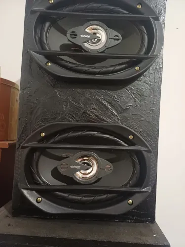 Caixa de som c/par 6x9 orion 140w rms*tudo novo*ZEROOOOOO*mostro funcionando 
