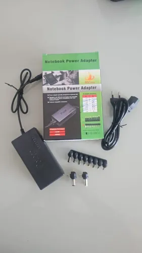 Carregador Universal para Notebook 12-24V 100W - Novo com Ponteiras