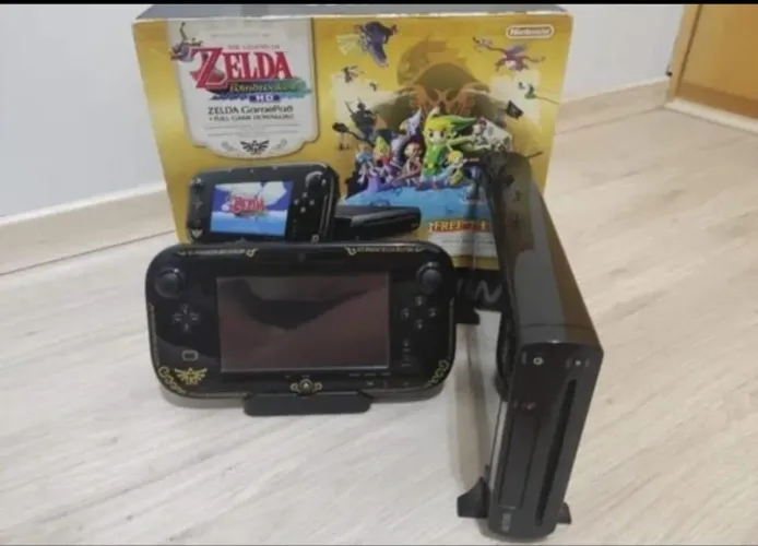 Wii U edição especial Zelda - leia + 1 jogo