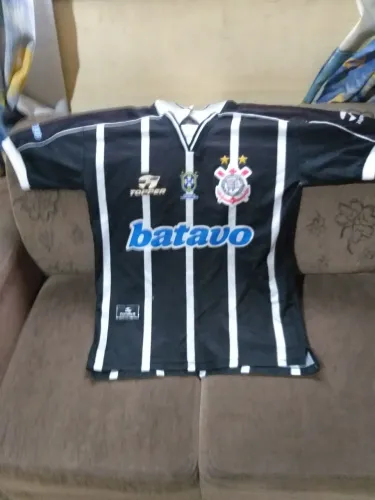 Camisa Corinthians Original 1999 Topper Batavo #4 Tam G Patch Campeão 1998 Tag Autent