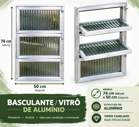Basculante de Alumínio