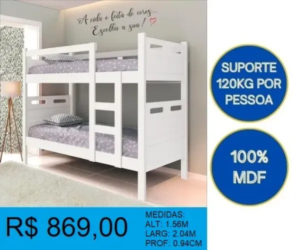 Beliche 100% mdf é pronta entrega - frete gratuito!